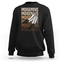 Indigenous Pride Sweatshirt Native American Heritage Feathers Dreamcatcher - Wonder Print Shop
