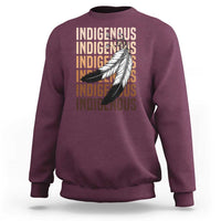 Indigenous Pride Sweatshirt Native American Heritage Feathers Dreamcatcher - Wonder Print Shop