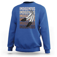 Indigenous Pride Sweatshirt Native American Heritage Feathers Dreamcatcher - Wonder Print Shop