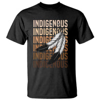 Indigenous Pride T Shirt Native American Heritage Feathers Dreamcatcher - Wonder Print Shop