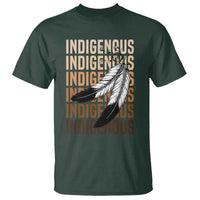 Indigenous Pride T Shirt Native American Heritage Feathers Dreamcatcher - Wonder Print Shop
