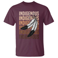 Indigenous Pride T Shirt Native American Heritage Feathers Dreamcatcher - Wonder Print Shop
