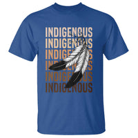 Indigenous Pride T Shirt Native American Heritage Feathers Dreamcatcher - Wonder Print Shop