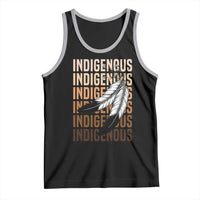 Indigenous Pride Tank Top Native American Heritage Feathers Dreamcatcher - Wonder Print Shop