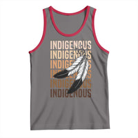 Indigenous Pride Tank Top Native American Heritage Feathers Dreamcatcher - Wonder Print Shop