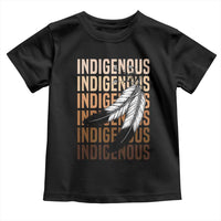 Indigenous Pride Toddler T Shirt Native American Heritage Feathers Dreamcatcher - Wonder Print Shop