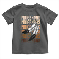 Indigenous Pride Toddler T Shirt Native American Heritage Feathers Dreamcatcher - Wonder Print Shop