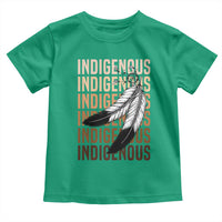 Indigenous Pride Toddler T Shirt Native American Heritage Feathers Dreamcatcher - Wonder Print Shop