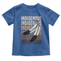 Indigenous Pride Toddler T Shirt Native American Heritage Feathers Dreamcatcher - Wonder Print Shop