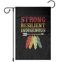 Native American Strong Resilient Indigenous Garden Flag Retro Vintage Feathers - Wonder Print Shop