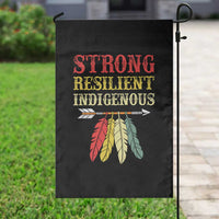 Native American Strong Resilient Indigenous Garden Flag Retro Vintage Feathers - Wonder Print Shop