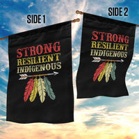 Native American Strong Resilient Indigenous Garden Flag Retro Vintage Feathers - Wonder Print Shop