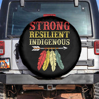 Native American Strong Resilient Indigenous Spare Tire Cover Retro Vintage Feathers - Wonder Print Shop
