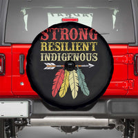 Native American Strong Resilient Indigenous Spare Tire Cover Retro Vintage Feathers - Wonder Print Shop