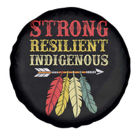 Native American Strong Resilient Indigenous Spare Tire Cover Retro Vintage Feathers - Wonder Print Shop