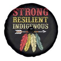 Native American Strong Resilient Indigenous Spare Tire Cover Retro Vintage Feathers - Wonder Print Shop