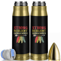 Native American Strong Resilient Indigenous Bullet Tumbler Retro Vintage Feathers - Wonder Print Shop