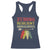Native American Strong Resilient Indigenous Racerback Tank Top Retro Vintage Feathers - Wonder Print Shop
