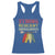Native American Strong Resilient Indigenous Racerback Tank Top Retro Vintage Feathers - Wonder Print Shop