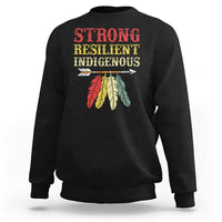 Native American Strong Resilient Indigenous Sweatshirt Retro Vintage Feathers - Wonder Print Shop