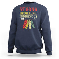 Native American Strong Resilient Indigenous Sweatshirt Retro Vintage Feathers - Wonder Print Shop
