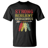 Native American Strong Resilient Indigenous T Shirt Retro Vintage Feathers - Wonder Print Shop