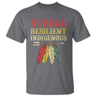 Native American Strong Resilient Indigenous T Shirt Retro Vintage Feathers - Wonder Print Shop