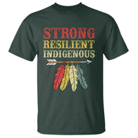 Native American Strong Resilient Indigenous T Shirt Retro Vintage Feathers - Wonder Print Shop