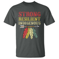Native American Strong Resilient Indigenous T Shirt Retro Vintage Feathers - Wonder Print Shop