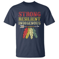 Native American Strong Resilient Indigenous T Shirt Retro Vintage Feathers - Wonder Print Shop