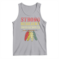 Native American Strong Resilient Indigenous Tank Top Retro Vintage Feathers - Wonder Print Shop
