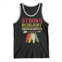 Native American Strong Resilient Indigenous Tank Top Retro Vintage Feathers - Wonder Print Shop