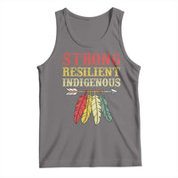 Native American Strong Resilient Indigenous Tank Top Retro Vintage Feathers - Wonder Print Shop