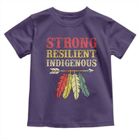 Native American Strong Resilient Indigenous Toddler T Shirt Retro Vintage Feathers - Wonder Print Shop