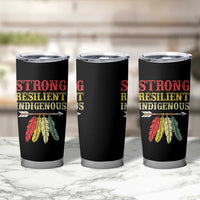 Native American Strong Resilient Indigenous Tumbler Cup Retro Vintage Feathers - Wonder Print Shop