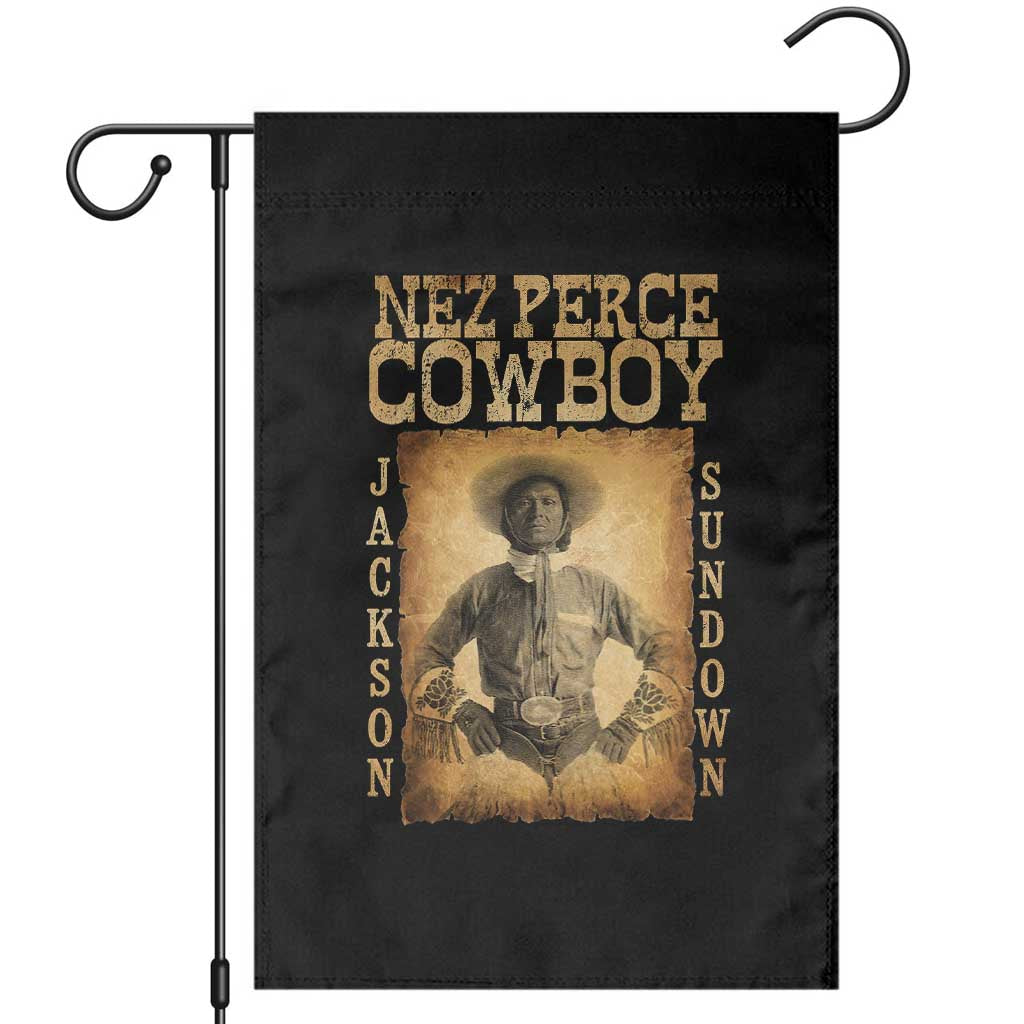 Nez Perce Cowboy Jackson Sundown Garden Flag Native American Cowboy Western Country - Wonder Print Shop
