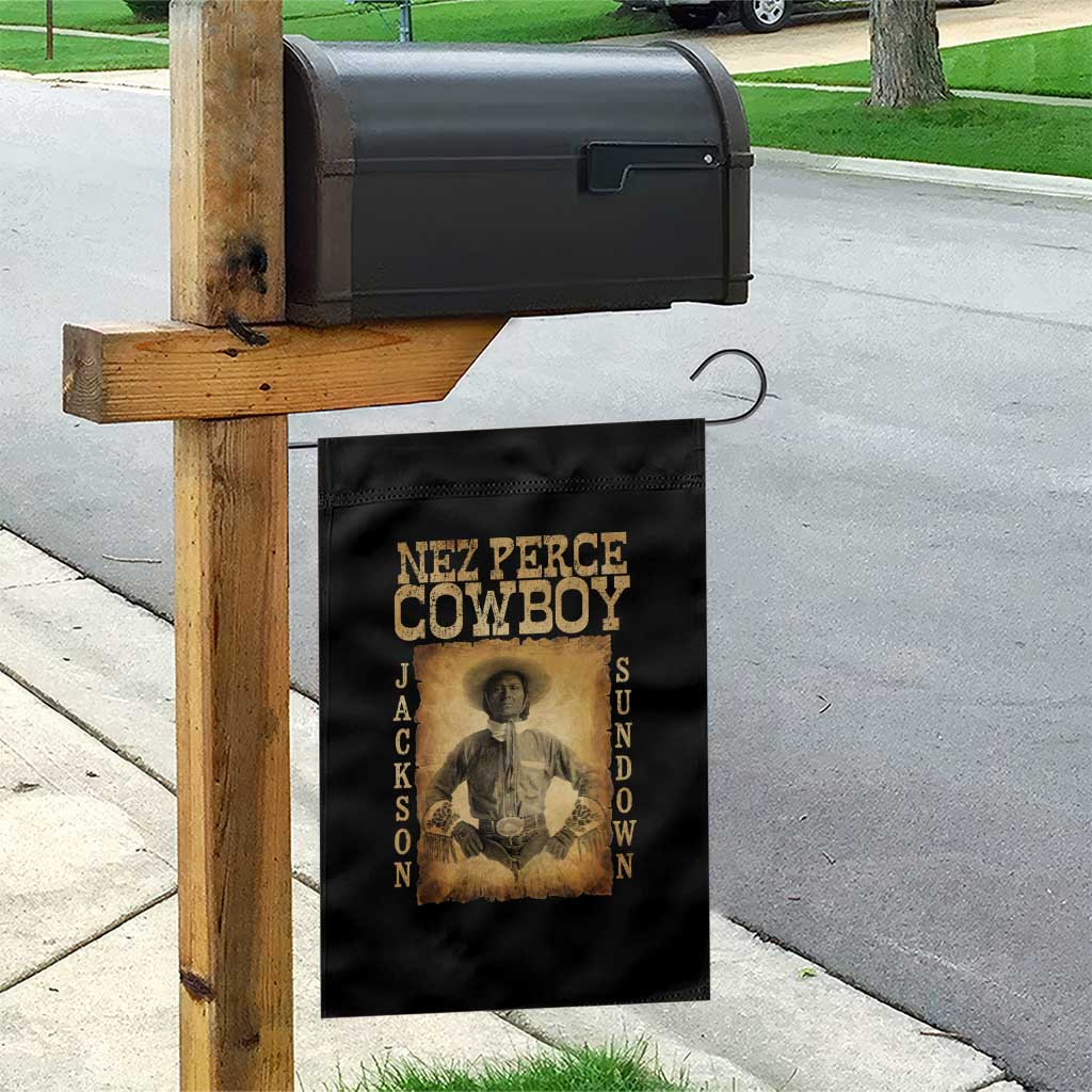 Nez Perce Cowboy Jackson Sundown Garden Flag Native American Cowboy Western Country - Wonder Print Shop