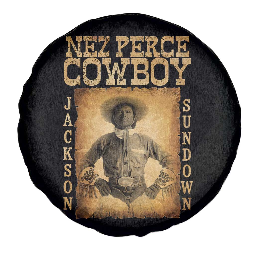 Nez Perce Cowboy Jackson Sundown Spare Tire Cover Native American Cowboy Western Country - Wonder Print Shop