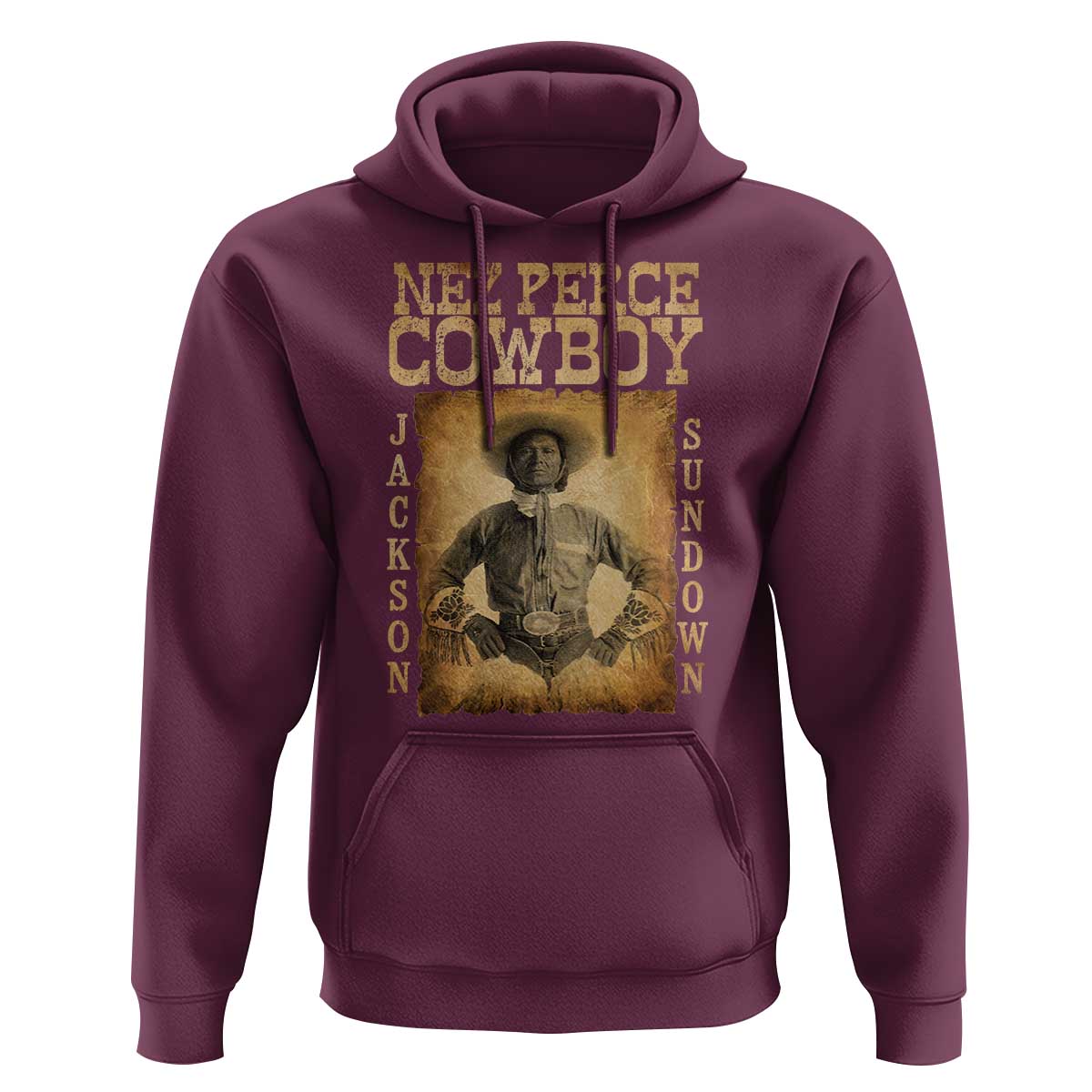 Nez Perce Cowboy Jackson Sundown Hoodie Native American Cowboy Western Country - Wonder Print Shop