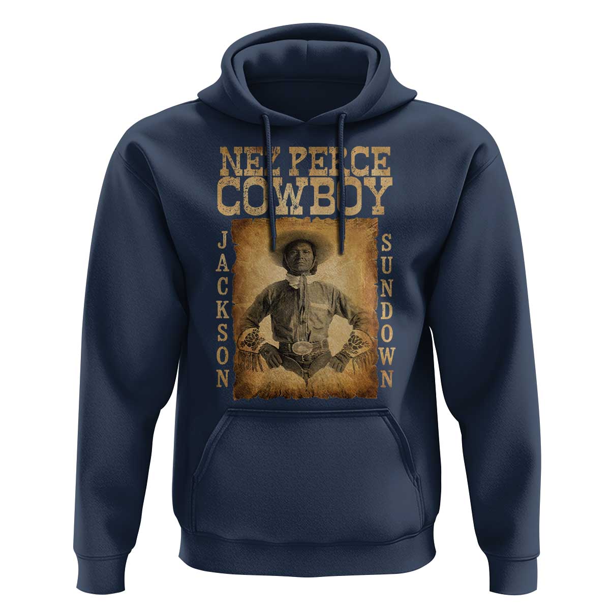 Nez Perce Cowboy Jackson Sundown Hoodie Native American Cowboy Western Country - Wonder Print Shop