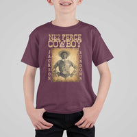 Nez Perce Cowboy Jackson Sundown T Shirt For Kid Native American Cowboy Western Country - Wonder Print Shop