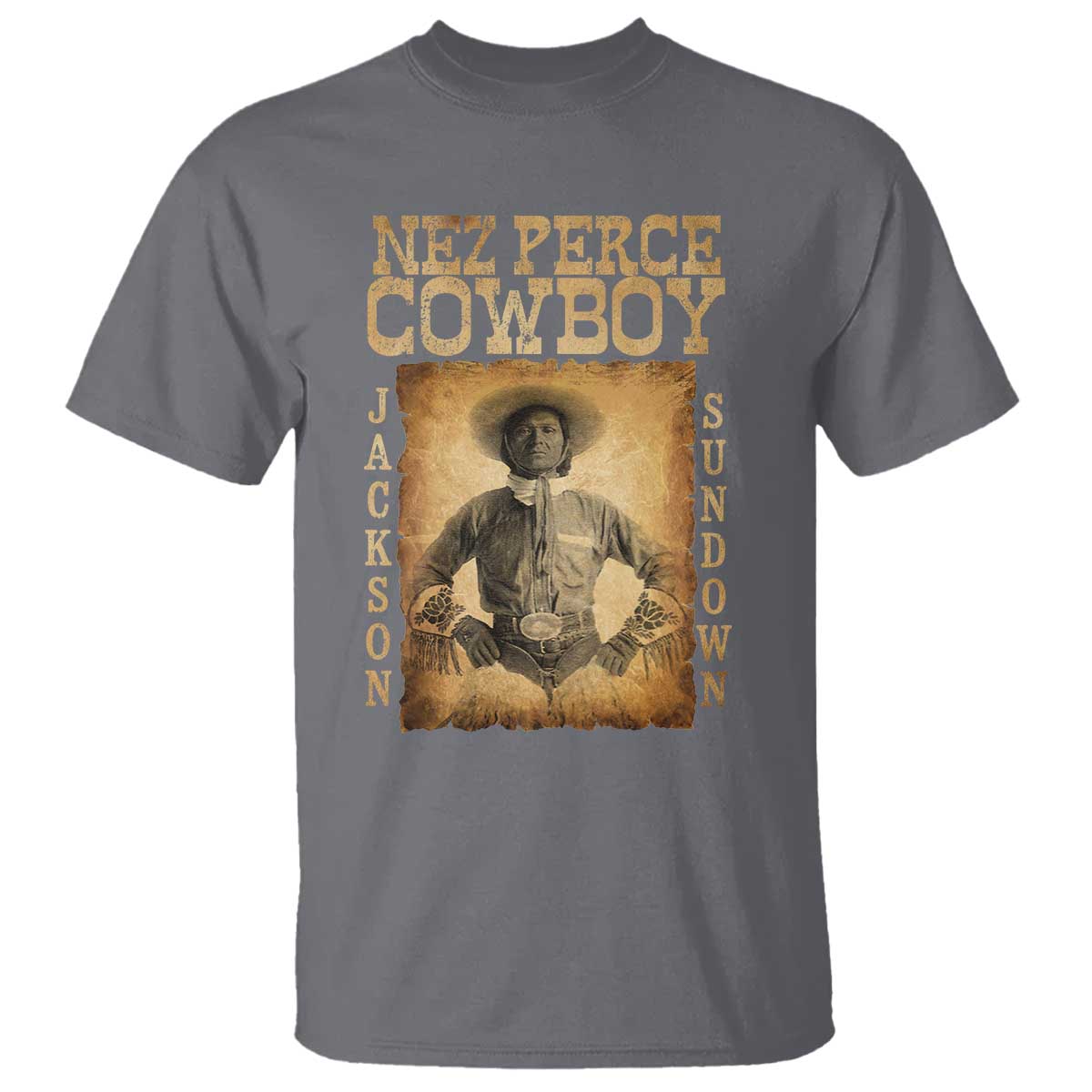 Nez Perce Cowboy Jackson Sundown T Shirt Native American Cowboy Western Country - Wonder Print Shop