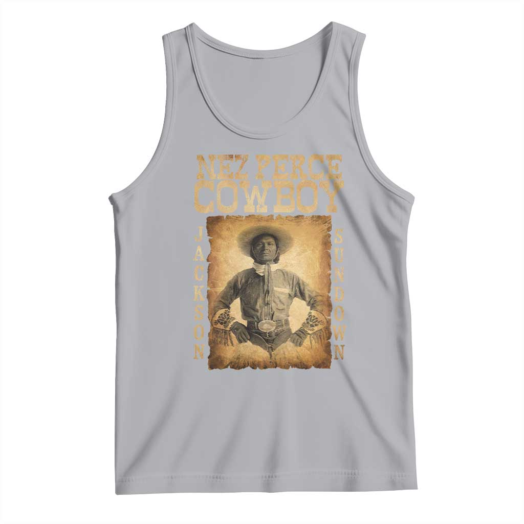 Nez Perce Cowboy Jackson Sundown Tank Top Native American Cowboy Western Country - Wonder Print Shop