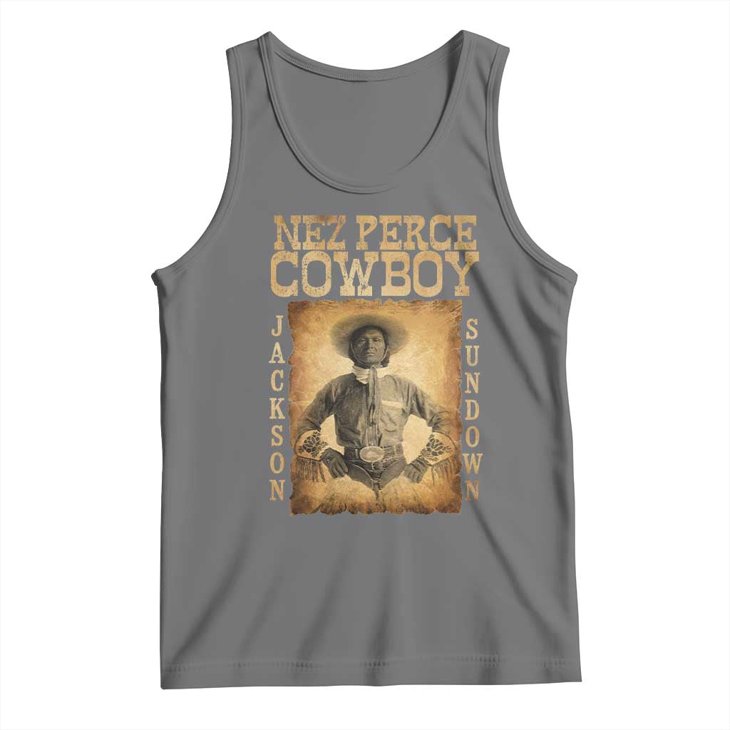 Nez Perce Cowboy Jackson Sundown Tank Top Native American Cowboy Western Country - Wonder Print Shop