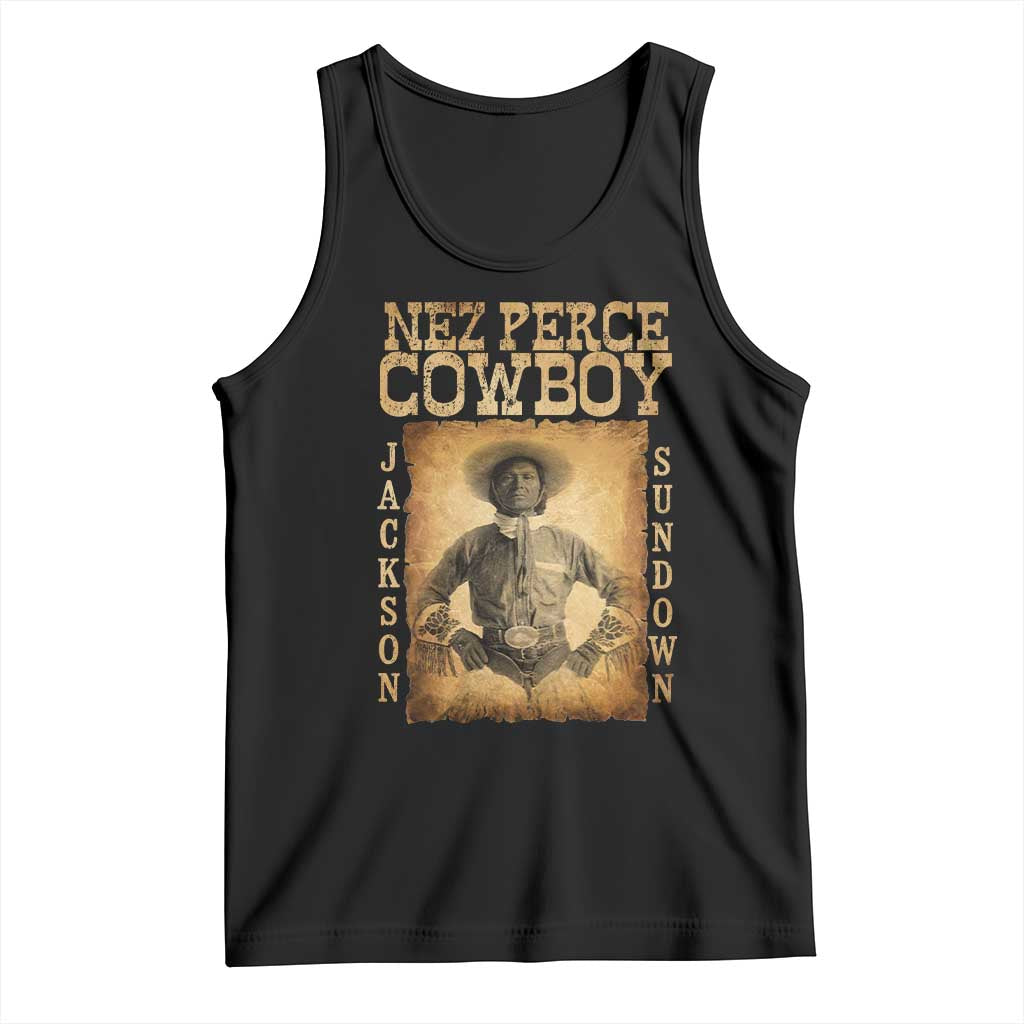 Nez Perce Cowboy Jackson Sundown Tank Top Native American Cowboy Western Country - Wonder Print Shop