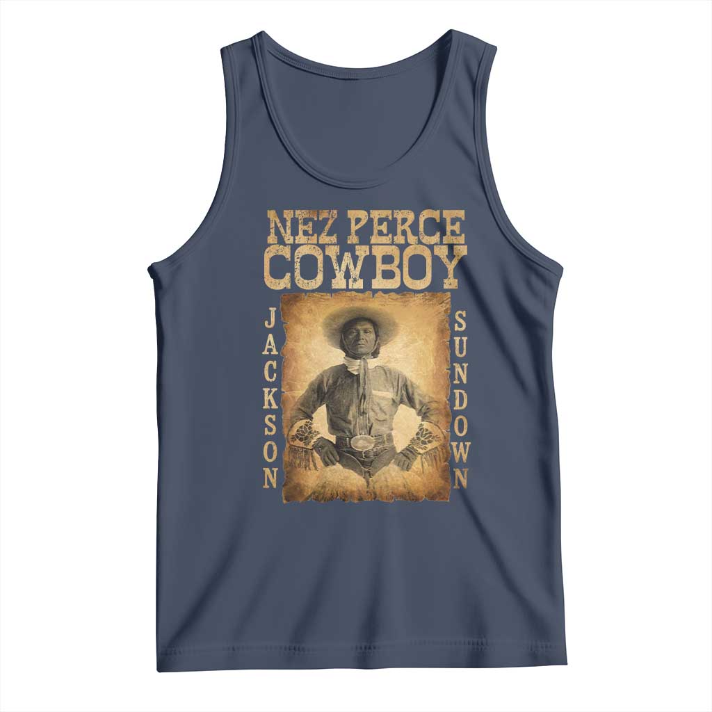 Nez Perce Cowboy Jackson Sundown Tank Top Native American Cowboy Western Country - Wonder Print Shop