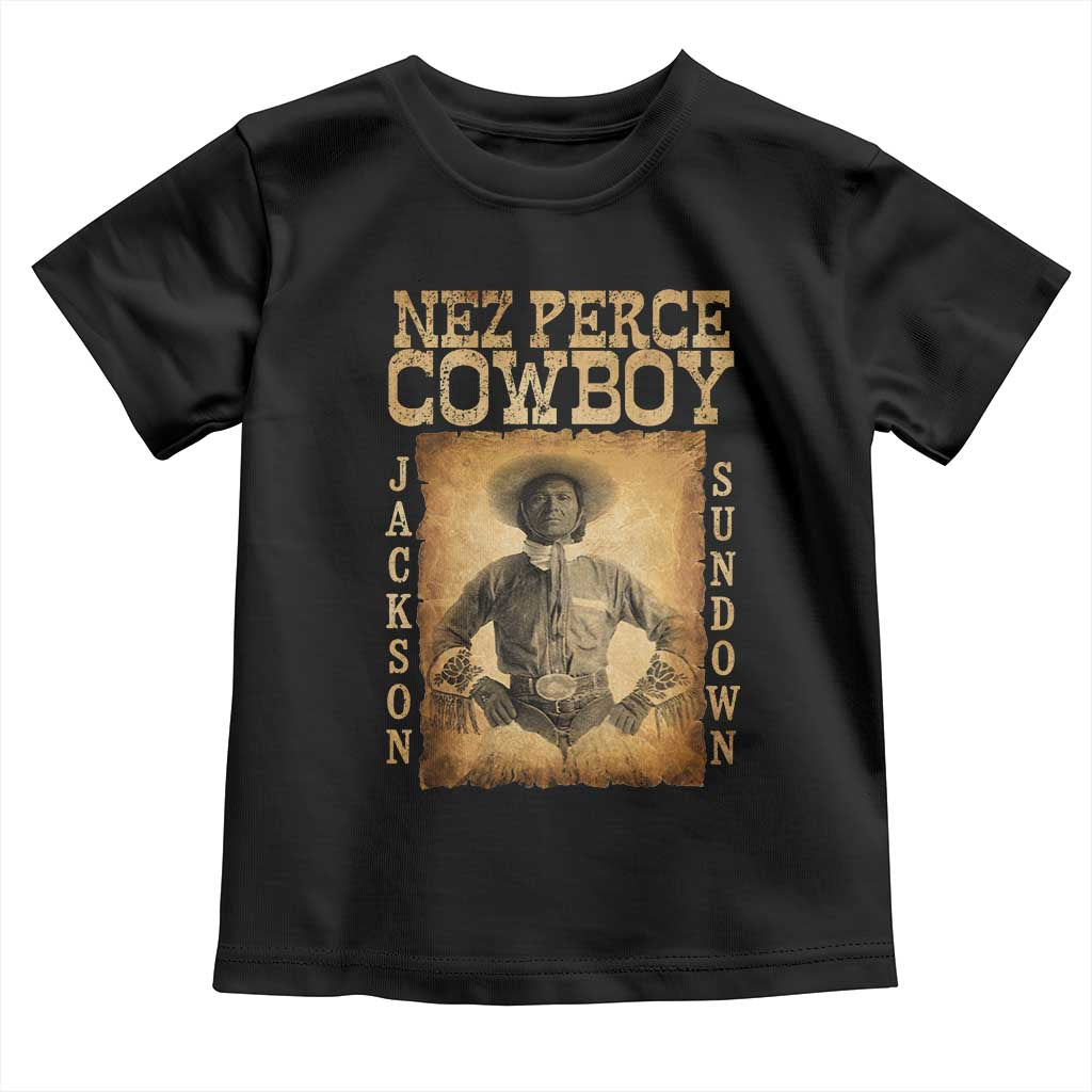 Nez Perce Cowboy Jackson Sundown Toddler T Shirt Native American Cowboy Western Country - Wonder Print Shop