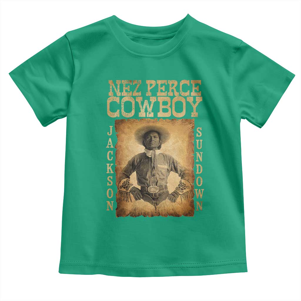 Nez Perce Cowboy Jackson Sundown Toddler T Shirt Native American Cowboy Western Country - Wonder Print Shop