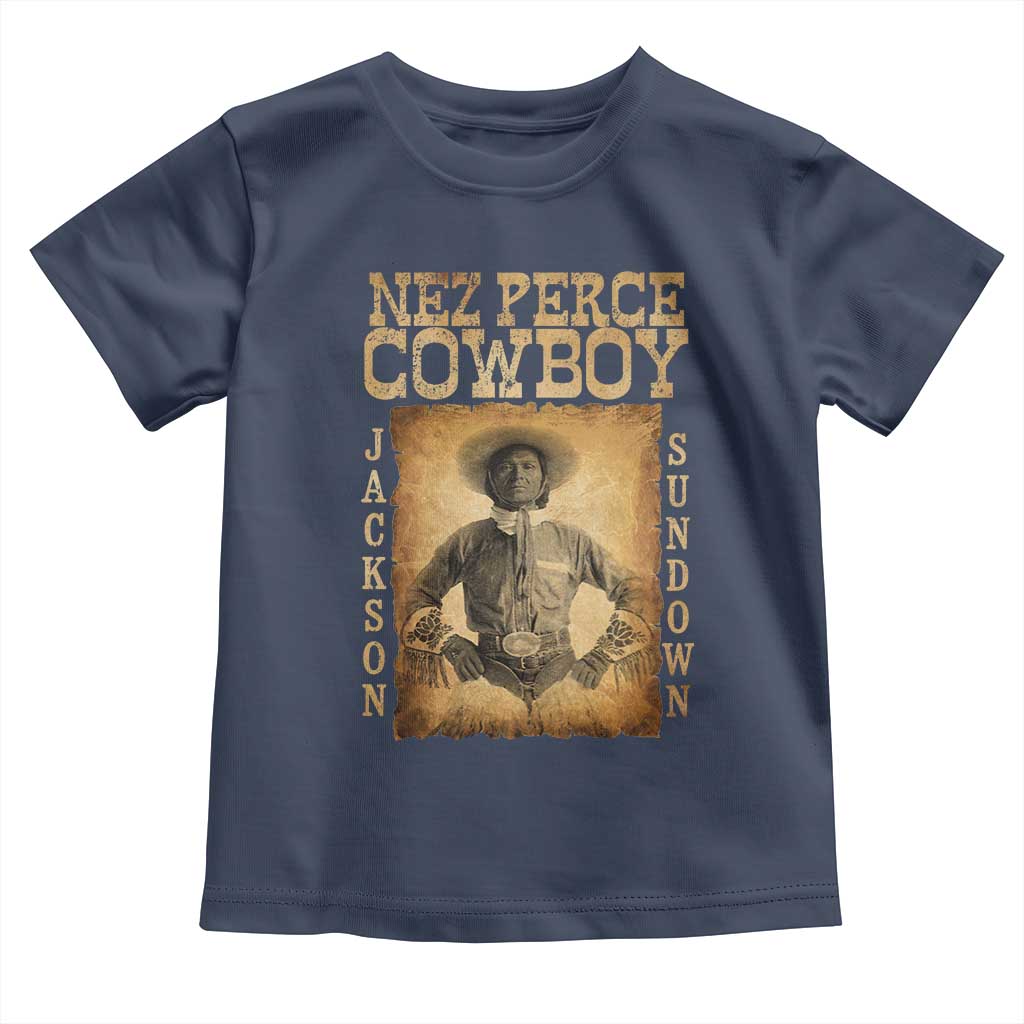 Nez Perce Cowboy Jackson Sundown Toddler T Shirt Native American Cowboy Western Country - Wonder Print Shop