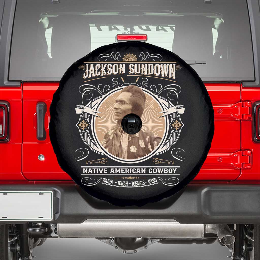 Jackson Sundown Spare Tire Cover Native American Cowboy Western Country - Wonder Print Shop